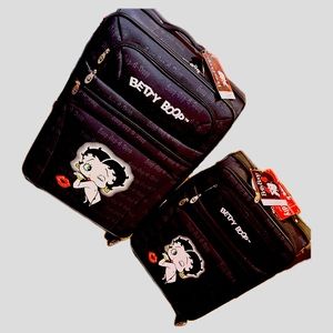 Two Betty Boop Luggage with wheels